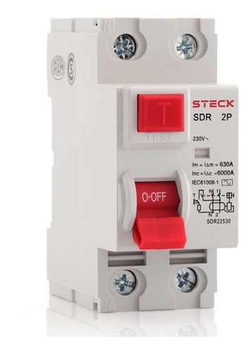 Interruptor Diferencial 2 X 40amp 30ma Steck