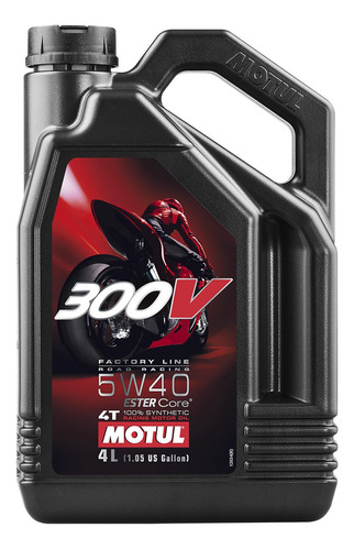 Aceite Motul 300v 4t Competition Sintetico 5w40 4-litro