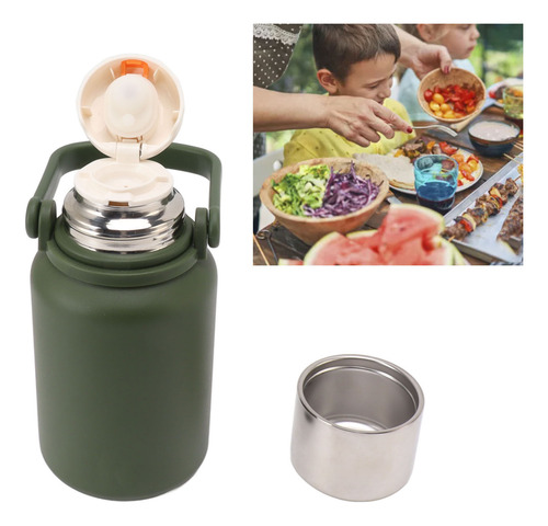 Taza De Vacío Botella De Agua Aislada Portátil De 1000 Ml