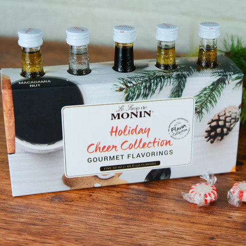 Syrup Monin Holiday Cheer Collection 5 Sabores X 50ml C/u