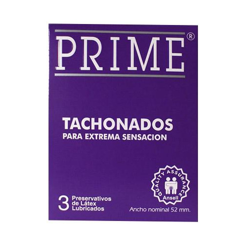 Preservativo Prime Tachonados X3 Unidades.