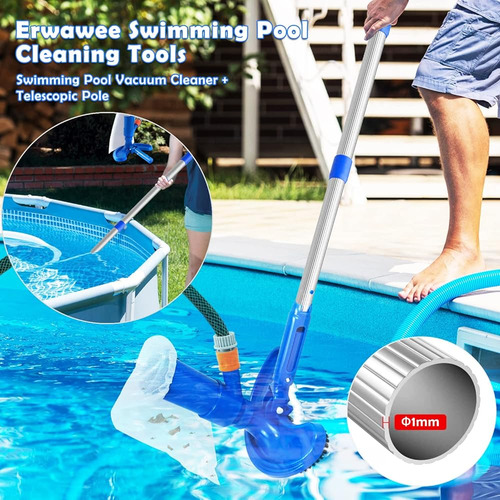 Juego De Aspiradoras De Piscina Con Pértiga Telescópica, Cep
