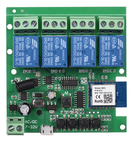 Imagen 1 de 9 de Tuya Wifi+bt 433mhz Interruptor Inalámbrico De Control Remot