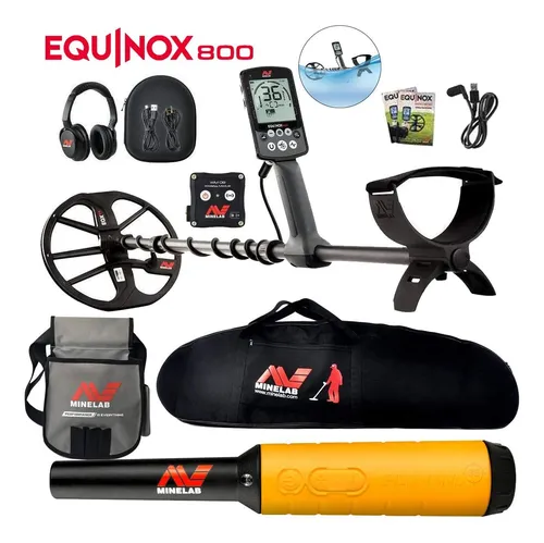 Detector De Metales Minelab Equinox 800 Con Bolsa Pro Find 3
