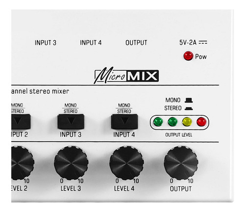Mezclador De Audio De 4 Entradas Mezclador De Eco