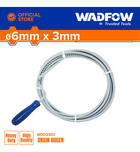 Destapador De Cañería Tubo Flexible 6mm X 3m Acero Flexible