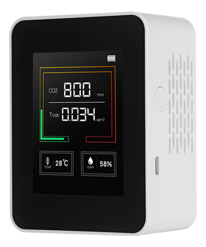 Monitor De Calidad Del Aire Co2 Tvoc Medidor De Temperatura