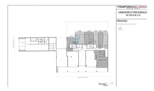 Imagen 9 de 14 de Departamento 2 Ambientes En Venta Apto Profesional Con Balcón En Emprendimiento Tempora Belgrano
