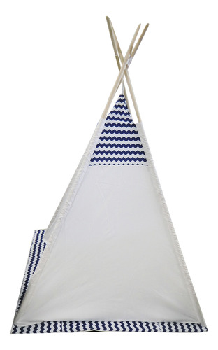 Carpa Infantil India Rayas 170 X 120 Cm Color Blanco