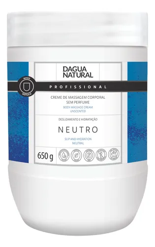 Creme Massagem Corporal Neutro 650g Dagua Natural Hidratação