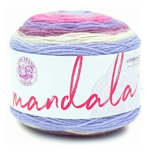 Lion Brand Yarn 525-200 mandala De Lana, Color Fantasía