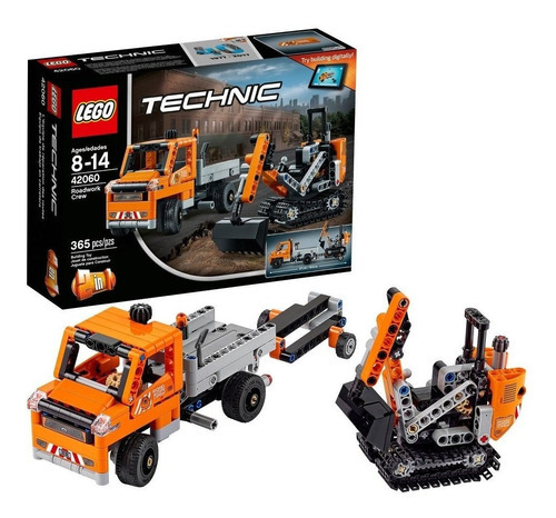 Lego 42060 Technic Roadwork Crew  Construtor De Estradas