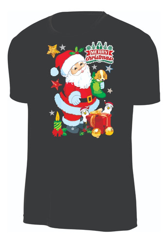 Camisetas Navidad Papa Noel Santa Feliz Navidad Adulto Niño