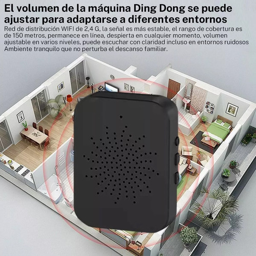 Timbre Wifi Inteligente, Video Timbre Inalámbrico, Tuya, Interfono De Voz Variable, Modo De Visión Nocturna, Audio Bidireccional, Almacenamiento En La Nube, Vigilancia En Tiempo Real