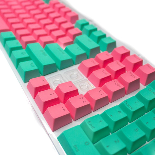 Imagen 2 de 3 de Keycaps Set Color Turquesa + Fucsia