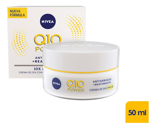 Crema Facial Nivea Q10 Anti-arrugas Sfp15 Dia X50g