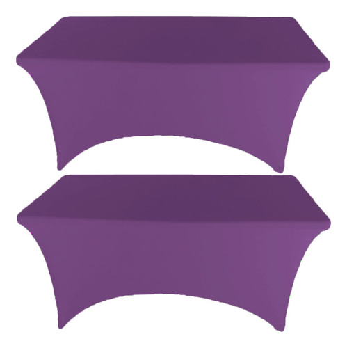 Mantel Gowinex Spandex De 6 Pies, Color Morado, Para Mesa Re