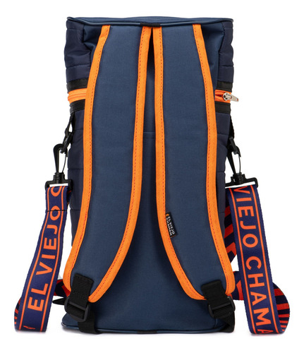 Bolso Matero Mochila Morral El Viejo Chaman Cusco Colores Color Azul con Naranja
