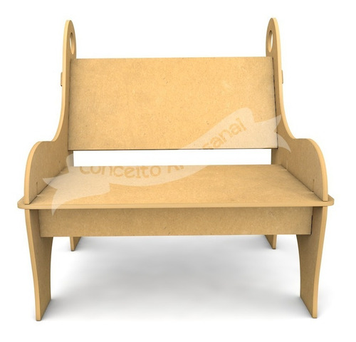 Imagem 4 de 5 de Kit 2 Bancos Infantil Decoração Festa Mdf 50kg Desmontável