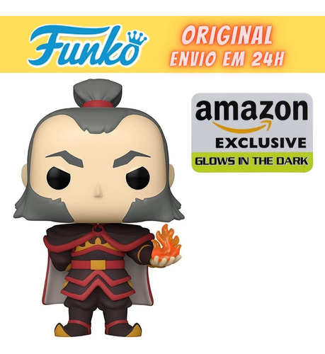 Boneco Funko Pop Avatar Admiral Zhao Glows - Exclusivo 1001