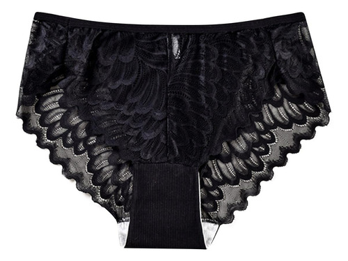 O Ropa Interior De Encaje A Media Cintura Para Mujer, Talla