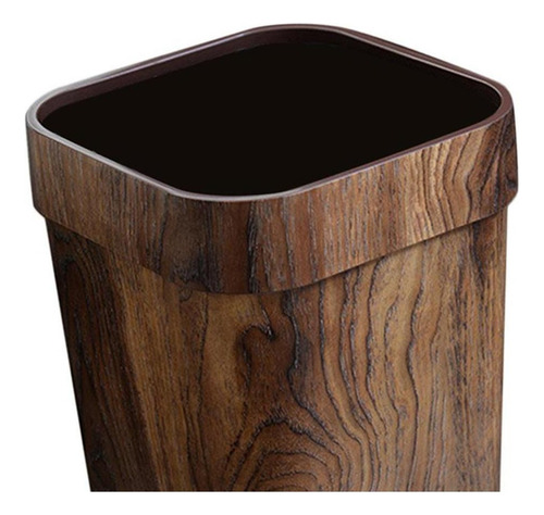 Papelera Grano Madera Mimético Retro Papelera