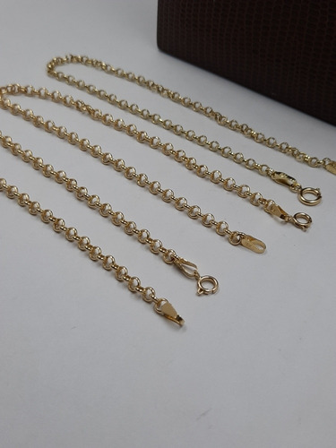 Pulseiras Elo Português Em Ouro 18k