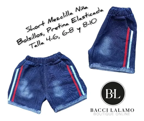 Short niña talla 4 clearance