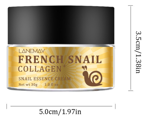 Creme Facial De Caracol Hidratante, Rejuvenescedor, Enrugado