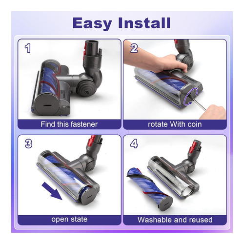 Reemplazo De La Cabeza Para Dyson V7 V8 V10 V11 V15 Cabezal