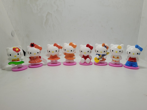 Set De 8 Figuras De Colección Hello Kitty Distintos Estilos 