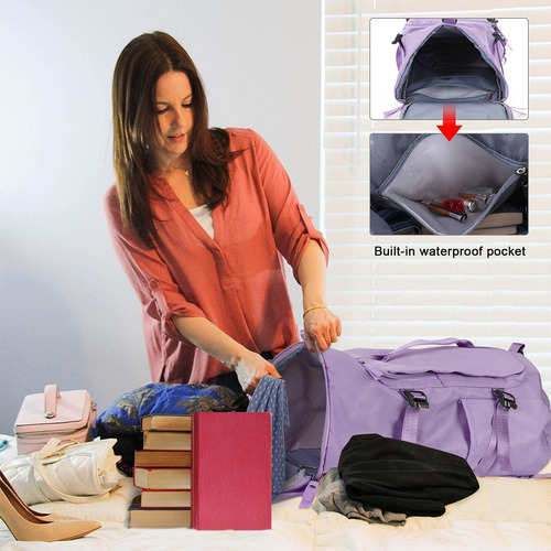 Unisex Mochila De Viaje Con Compartimento Para Zapatos Impermeable Bolsa Deporte Ligero Mochila