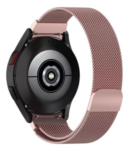 Pulseira Magnética Compatível Com Samsung Galaxy Watch 4 Cor Rose pink