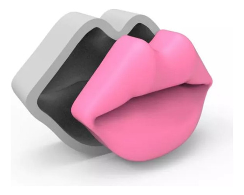 Molde De Silicone Boca Labios Grande Cor Branco