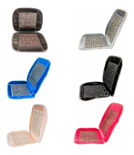 4 Respaldo De Bolitas Para Asiento De Auto / Varios Colores 