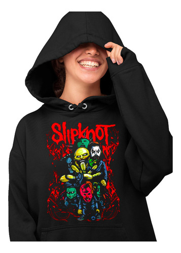 Sudadera Negra Death Metal Slipknot S30