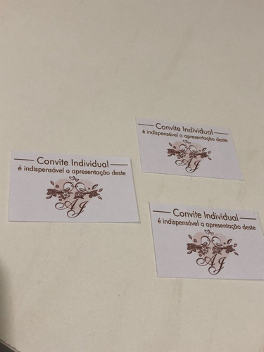Imagem 2 de 3 de Kit Convite Individual Casamento Com 100 Unidades - 5600bl