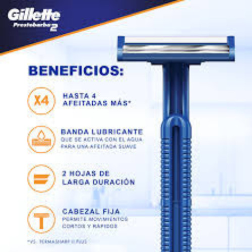 Rastrillo Desechable Gillette Prestobarba2 Ultragrip Pack2
