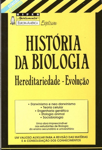 Livro Fisico - Historia Da Biologia