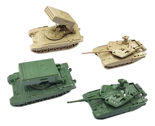 3 X 4 Piezas 1/144 Tanque Lanzacohetes Modelo VehĂculos Kit