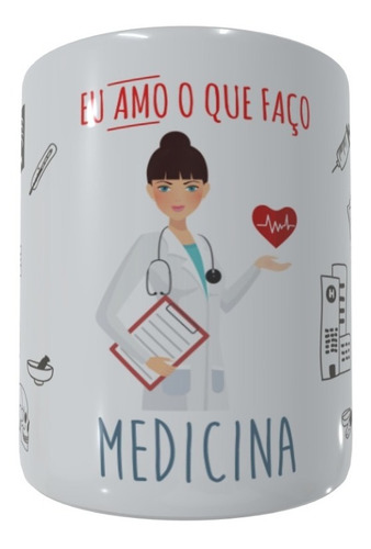 Caneca Personalizada Profissão Medicina / Médica / Doutora