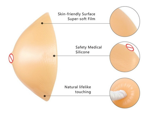 Senos Formas De Silicona Crossdrer Prótesis Mastectomía 400g