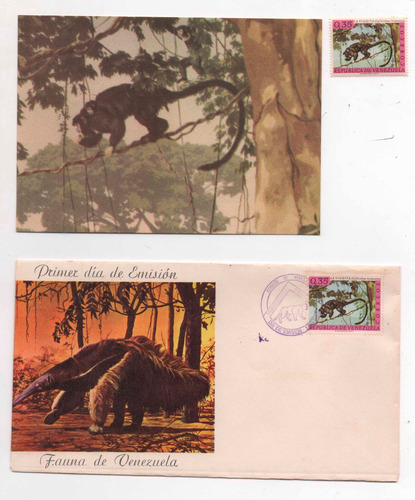 Estampilla Venezuela Scott 828 Sobre 1er. Día Postal Tipo 2