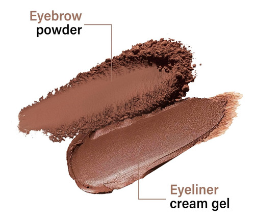 Kit De Crema Para Cejas, Polvo De Cejas Y Gel Delineador De