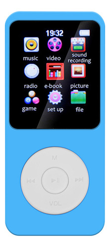 Reproductor De Música Portátil De Alta Fidelidad Mp3 Mp4 5.0 Color Azul