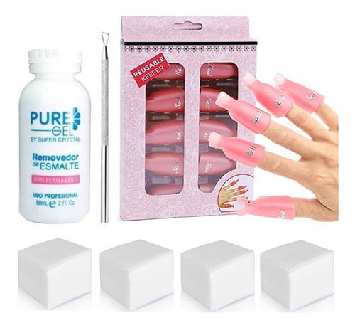 Set Pinzas Para Retirar Sistemas Esmalte Semipermanente Uñas