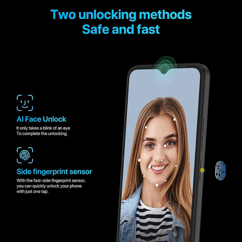Umidigi G1 Max, Android12 Unlocked Cell Phones, Dual Sim 4g Lte Teléfono Inteligente, 6+128gb 256g Expandable, 6.52 Hd+, 5150mah