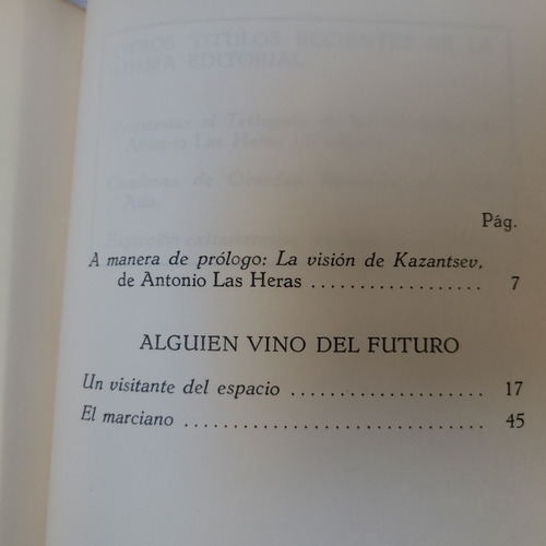 Alguien Vino Del Futuro Alexander Kazantsev R Alonso 1° Edic (Usado)