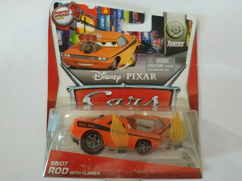 Disney  Cars Snot Rod With Flames Tuners Estornudos Blister