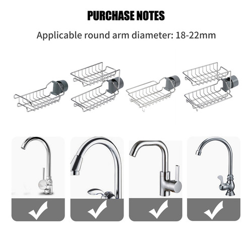 Estante Organizador De Esponja Y Jabón De Cocina For Lavabo